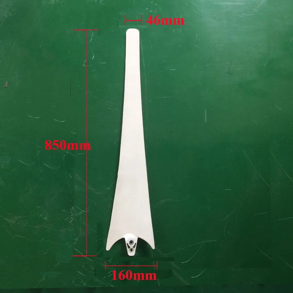 Fltxny 550/580/600/650/750/850/900 мм белый Высокопрочный нейлон лезвия для горизонтальная ветровая турбина