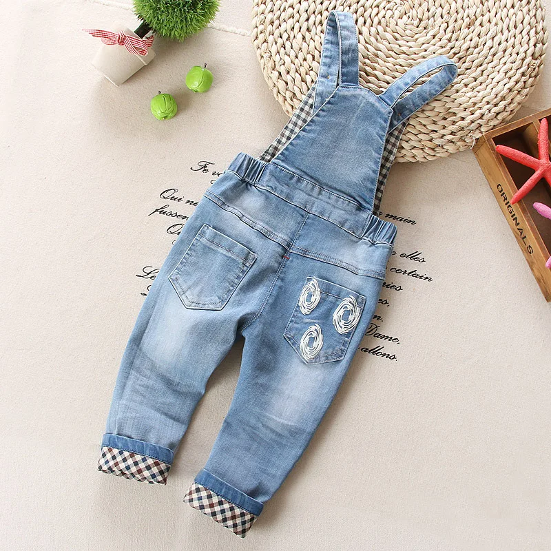 Новая весна одежда для малышей нагрудник дошкольного детские джинсы