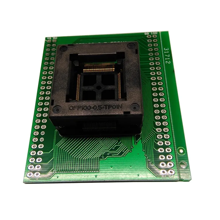 Программирующая розетка TQFP100 FQFP100 QFP100 на DIP100 шаг 0 5 мм размер корпуса IC 14x14