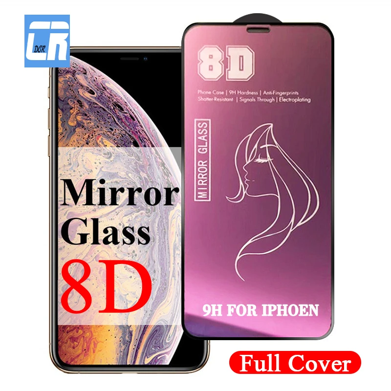 8d Luxury Mirror Protective Glass On The For Iphone 7 8 6 6s Plus Screen Protector For Iphone X Xs Max Xr Tempered Glass Film Phone Screen Protectors Aliexpress