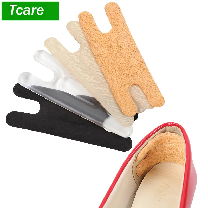 1Pair Foot Care Heel Pads Cushion Suede Leather Back of Heel Grips Heel ...