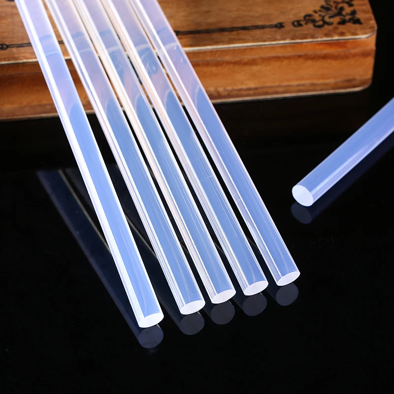 

5Pcs/Sets 7mm x 100mm Hot Melt Gun Glue Sticks Plastic Transparent Sticks For Glue Gun Home Power Heat Pistol Tool Accessories