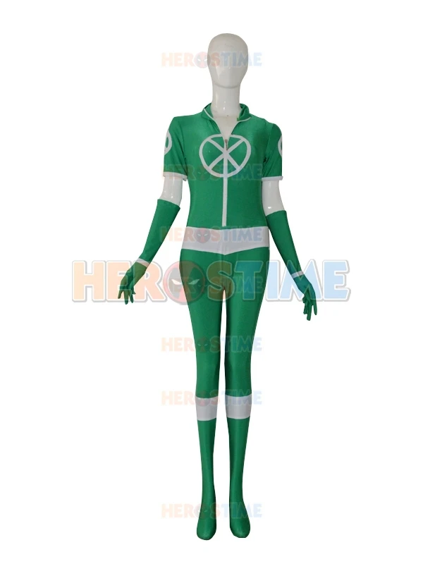 X-men Rogue Green Custom zentai spandex X-Man Superhero Costume New Style For Adult/Kids/Custom Made photo