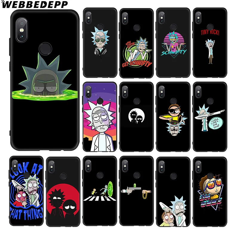 

WEBBEDEPP Rick And Morty Soft Case for Xiaomi 9 8 SE 6 A1 A2 Lite MIA1 MIA2 Lite MI8 MI6 MAX 3 POCOPHONE F1 Cover