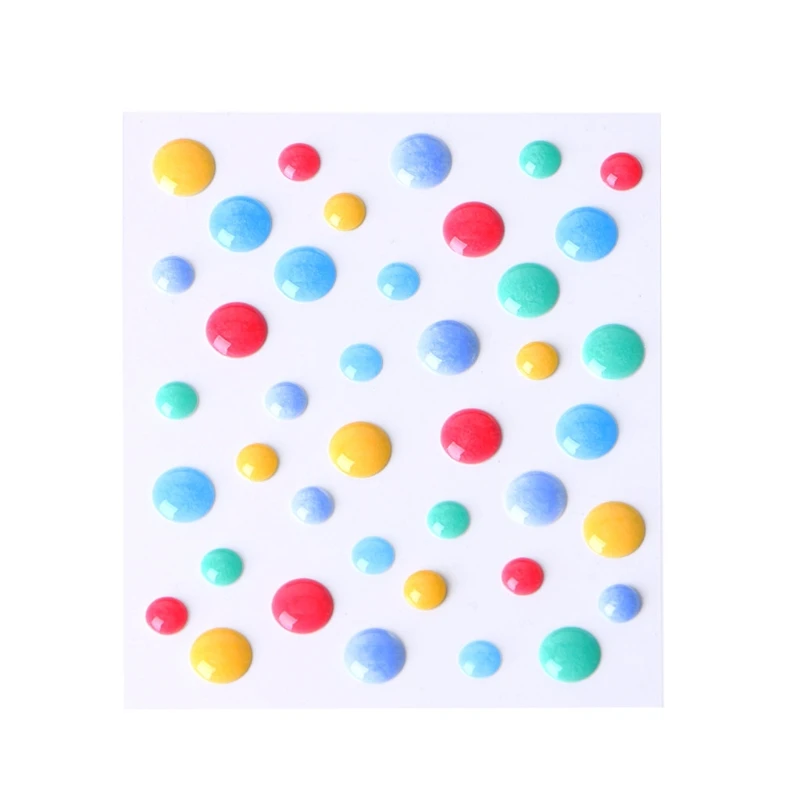 

1Pc Enamel Dots Resin Self-adhesive Sticker for Scrapbooking DIY Crafts Sticky