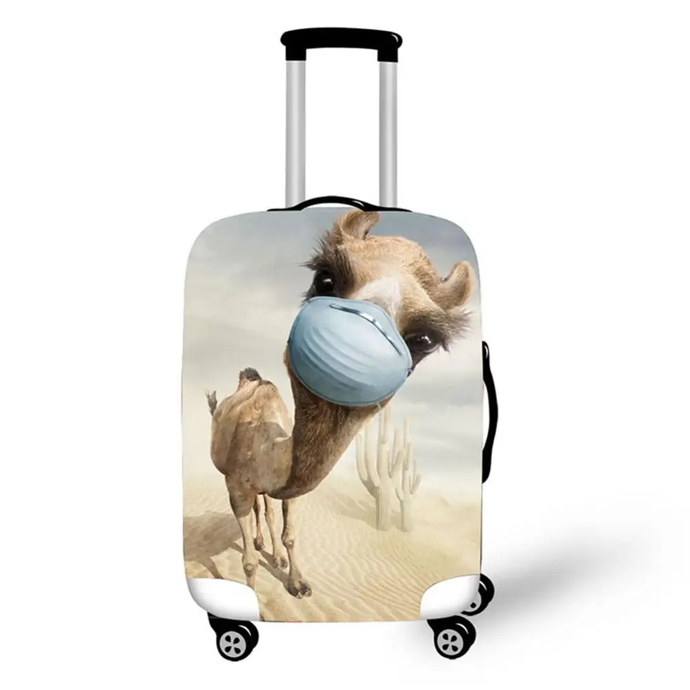 3D орангутанг рисунок Альпака принт дорожный защитный чехол на чемодан стрейч водонепроницаемый переносной багаж Чехлы дождевик - Цвет: 6236