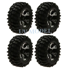 4 шт./лот 1:10 RC взбирающийся гусеничный автомобиль сплав 1,9 дюймовыми колесами+ 108 мм резиновые шины для осевой SCX10 D90 Beadlock диски Одежда высшего качества#5