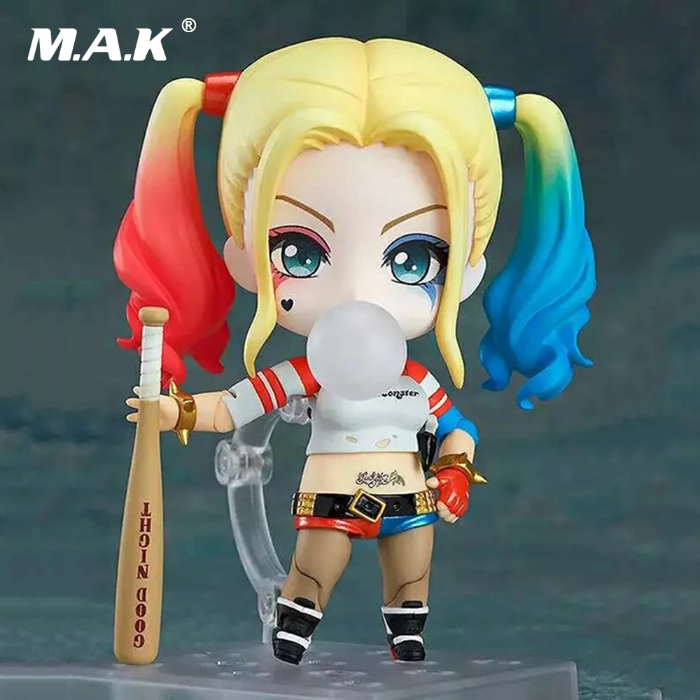 Дешево См 10 см ПВХ отряд самоубийц версии Nendoroid Харли Квинн и Джокер Джаред лето Аниме фигурки героев детей игрушечные лошадки подарки коллекция