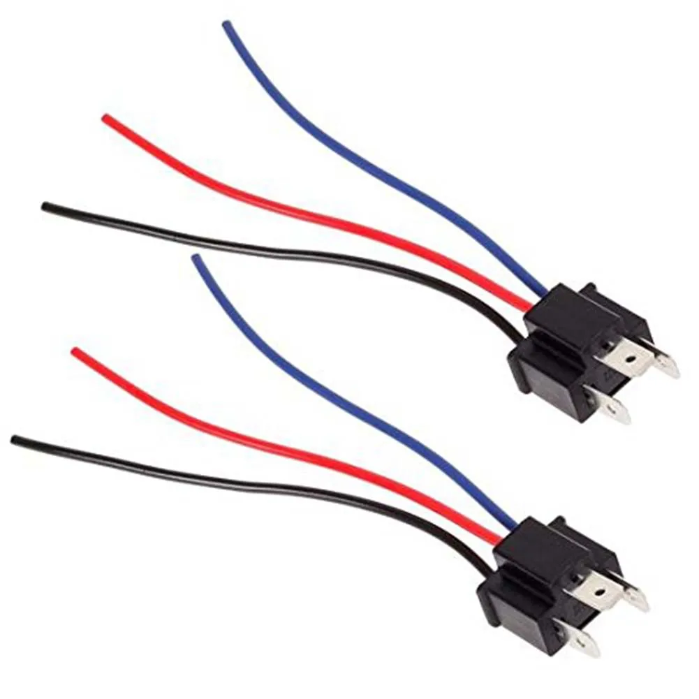 

2Pcs H4 Male Head Extension Cable Connector Plug Socket with Wire Harness Heavy Duty Adapter Car Light Cable Free Ship