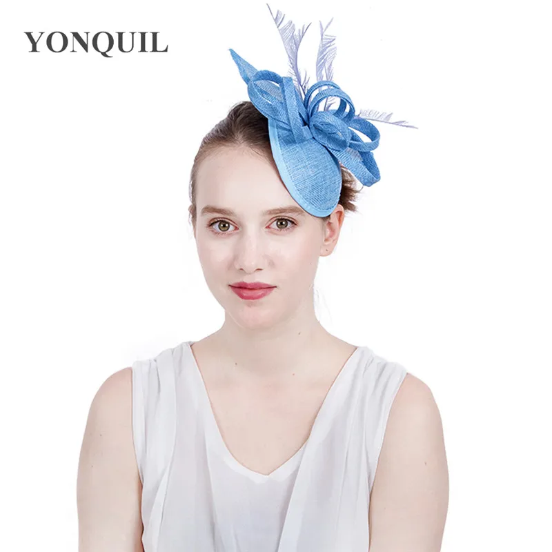 Aliexpress.com : Buy 2017 Light blue chic fascinator hat wedding