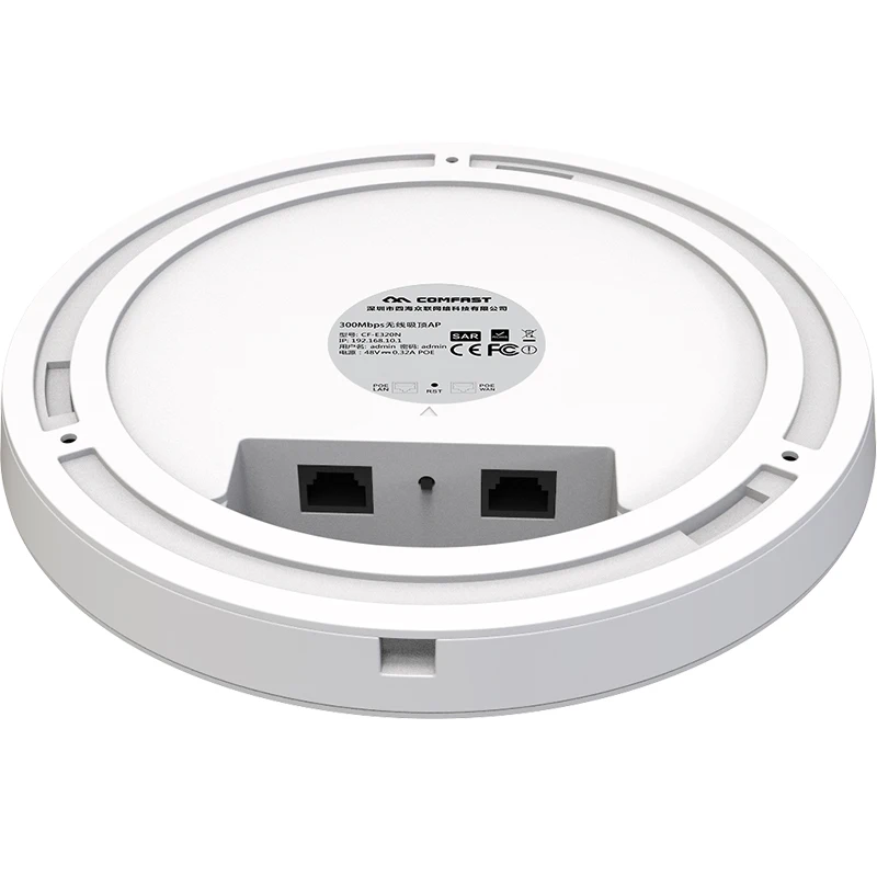 COMFAST E320NV2 300 Мбит/с беспроводной WiFi потолочный AP 802.11b/g/n Крытый открытый точка доступа с 16 вспышкой 48 в POE Wifi усилитель