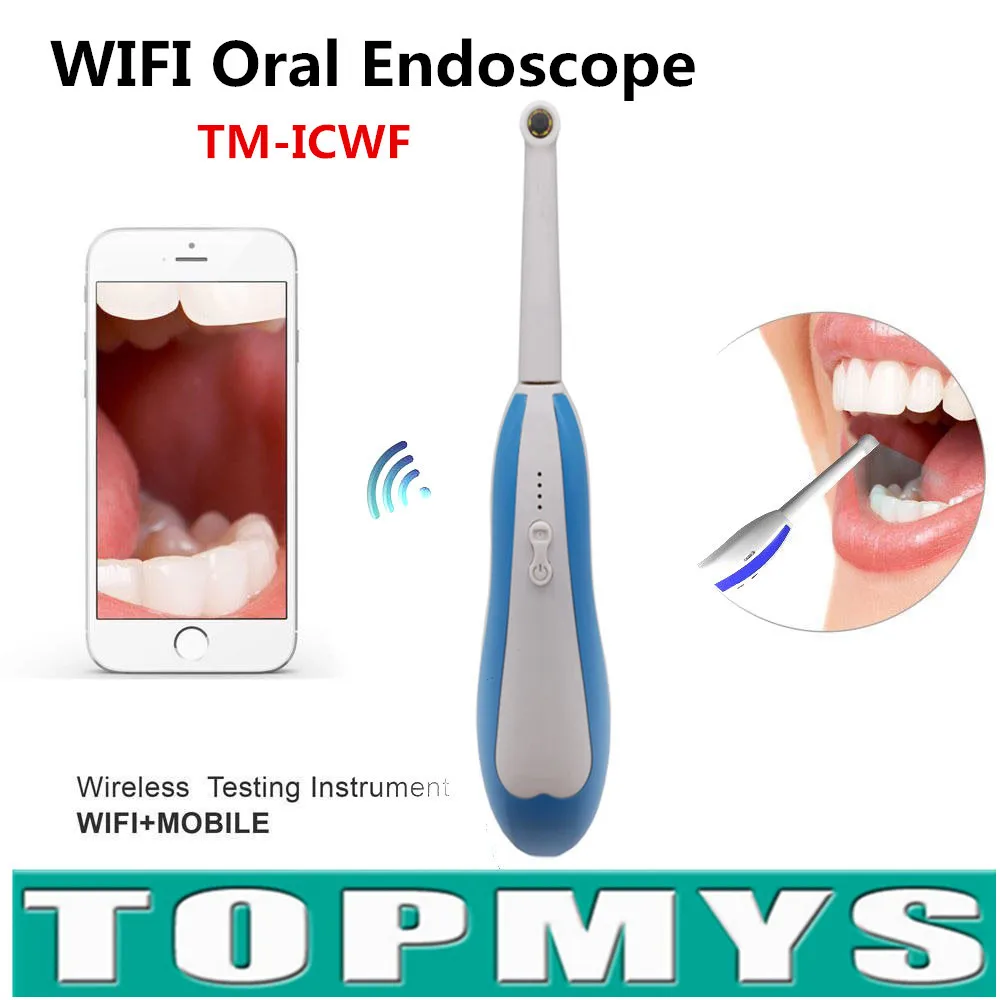 

Free Ship 10pcs/lotWiFi HD Intraoral Endoscope Wireless Dental Camera LED Monitoring Inspection for Dentist Oral Real-time Video