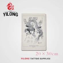 YILONG 5 шт. Перманентный макияж бровей Губы пустые татуировки Практика Кожи Лист для иглы машина поставка комплект, Лидер продаж