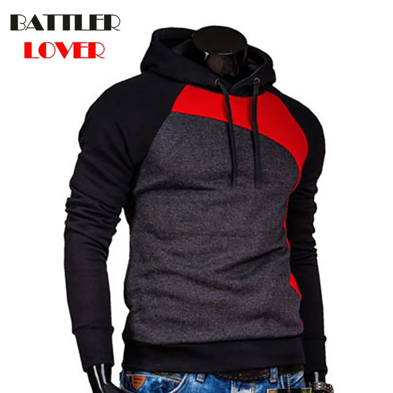 Pullovers Hoodies Men Autumn Thick Hooded Hoodies Mans Patchwork Sweatshirts Hip Hops Males Casual Brand Clothing Hoody Jacket