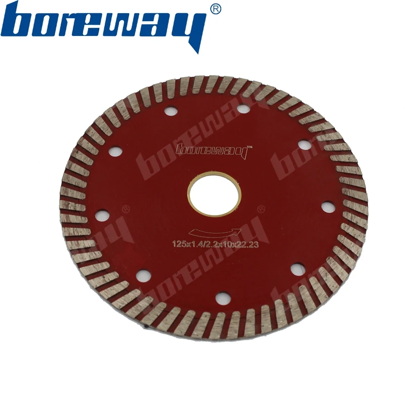 

D125x2.2x10*22.23mm A Grade Diamond Continuous Rim Diamond Blade For Granite Processing