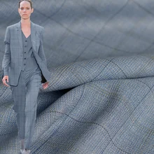 Перламутровый светильник, синяя ткань, классический плед, пряжа, окрашенная камвольная шерсть, материалы для одежды, костюмы, куртки, сделай сам, ткань для одежды