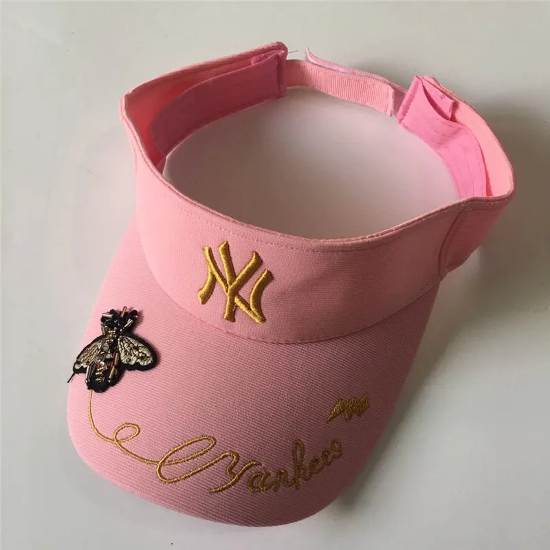 

Fashion Visors Bee Sun Hats Good Quality Cotton Embroidery Cap for Summer Popular Leisure Golf Hat for Men Women Trendy Sun Cap