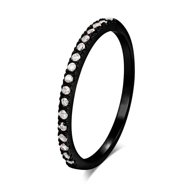 Горячая мода обручальное кольцо для влюбленных женщин и мужчин Классические мини кубический цирконий розовые золотые ювелирные кольца