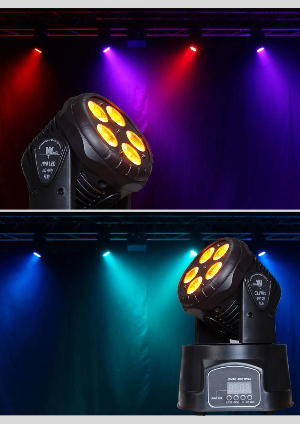 20x много заводская цена Лидер продаж 5*15 Вт RGBAW мини-moving Head мыть свет, мыть свет, LED Moving Head для Event, дискотека