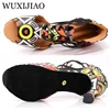 Zapatos de baile WUXIJIAO con estampado para mujer 9CM 6