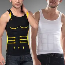 Майка мужская летняя боди живот для похудения Корректирующее белье пояс жилет
