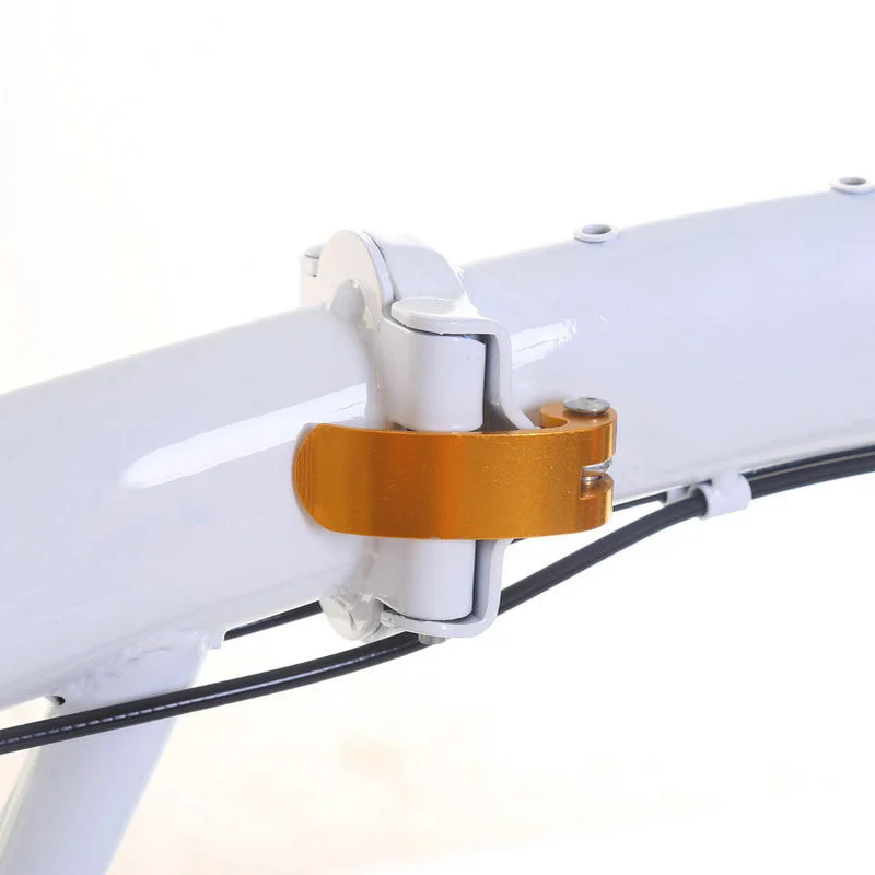 Clearance 20-Inch Folding Bicycle with Variable Speed Adult White Bicycle 3