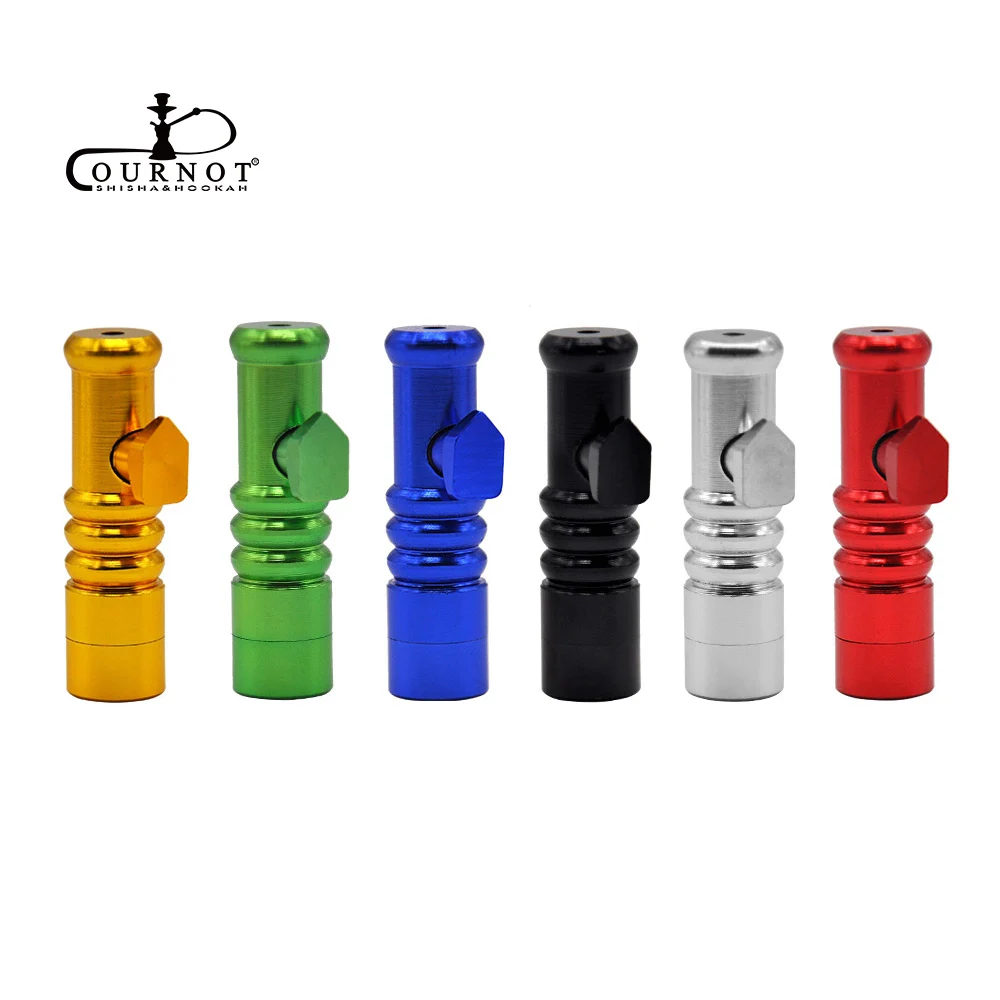 

COURNOTx10 Aluminum Snorter Sniffer Bullet Snuff Snorter Powder Rocket Dispenser Boxes 54MM Metal Snuff Snorter Bottle Nasal Box