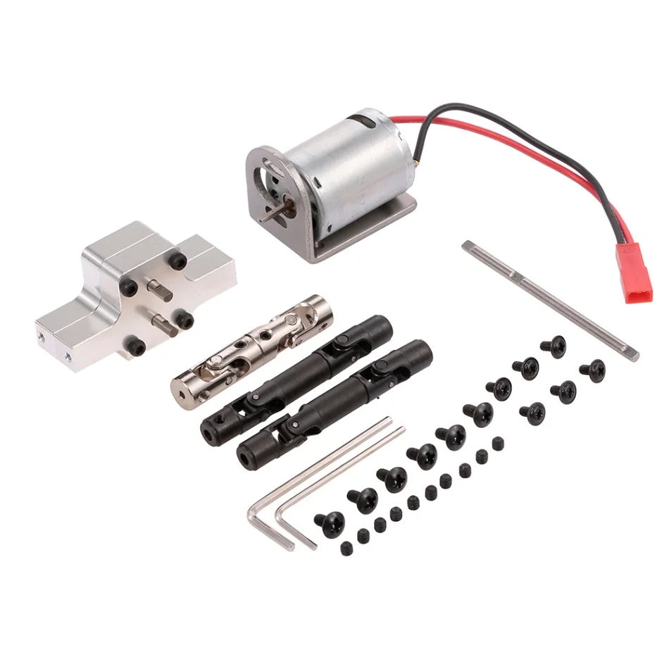 

RC Truck 370 Brushed Motor Parts And Transfer Metal Gearbox Assembly for WPL B14 B16 JJR/C Q60 Q61 Q62 Q63 Q64 Q65