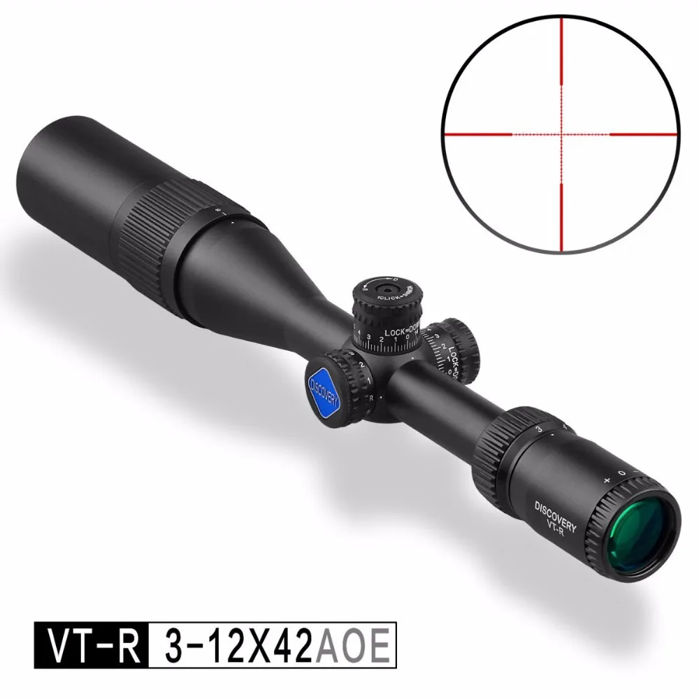 

Discovery Optics VT-R 3-12X42 AOE Hunting Riflescope With Red/Green Mil Dot Reticle Airsoft Scope Tactical Target telescope
