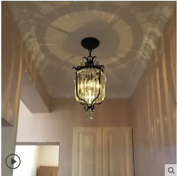 

American Corridor Cloakroom Staircase Study Entrance Balcony K9 European Crystal Chandelier