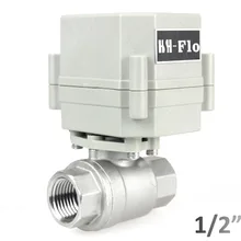 HSH-Flo 1/" DN15 110-230VAC 2-ходовой моторизованный шаровой клапан, нормально закрытый нержавеющая CR2-02 Электрический шаровой кран