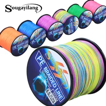 Sougayilang 4 нити плетеная рыболовная леска 0,6-8,0#300 м PE рыболовная леска 6,3-32,8 кг мультифиламентная рыболовная леска гладкая Pesca