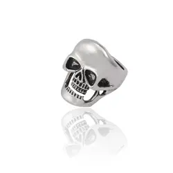 Креативное кольцо с черепом в стиле панк хип хоп модное ажурное кольцо для мужчин ретро серебряные ювелирные изделия унисекс подарок на