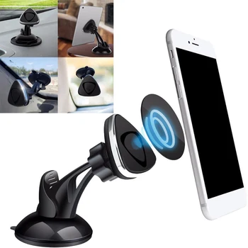 

Universal Car Bracket 360 Degree Rotation Car Magnetic Windshield Dashboard Suction Mount Holder Stand for Phone GPS Navigator