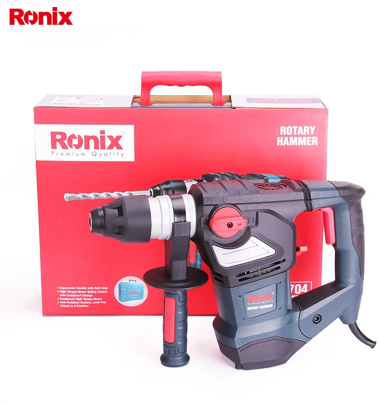 Ronix 36mm 1600W Rotary Hammer Power Tools Hand Hammer Model 2704