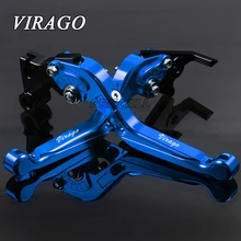 Foldable Extendable CNC Aluminum Motorbike Motorcycle Brake Clutch Levers For Yamaha XV1000 XV1100 XV535 XV700 XV750 Virago Foldable Extendable CNC Aluminum Motorbike Motorcycle Brake Clutch Levers For Yamaha XV1000 XV1100 XV535 XV700 XV750 Virago