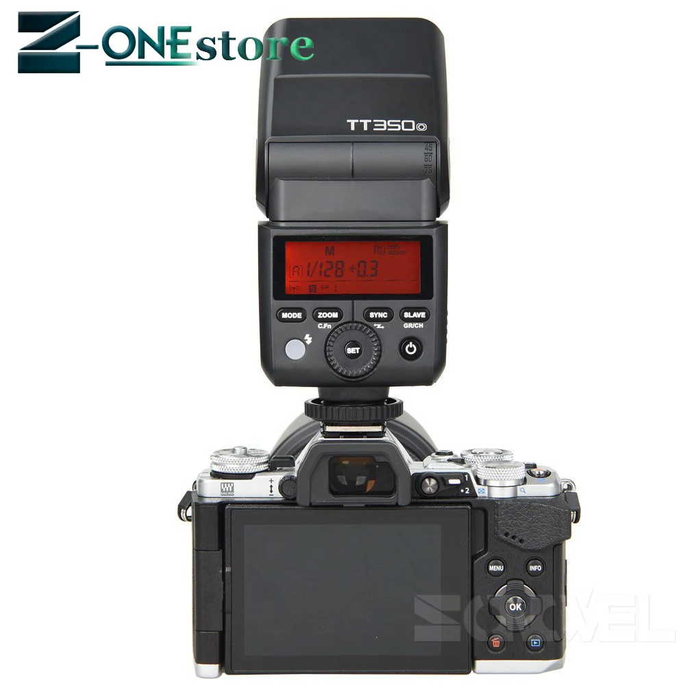 Godox TT350O + X1T O триггер передатчика TTL HSS1/8000 S GN36 вспышка для камеры Olympus Panasonic DMC GX85