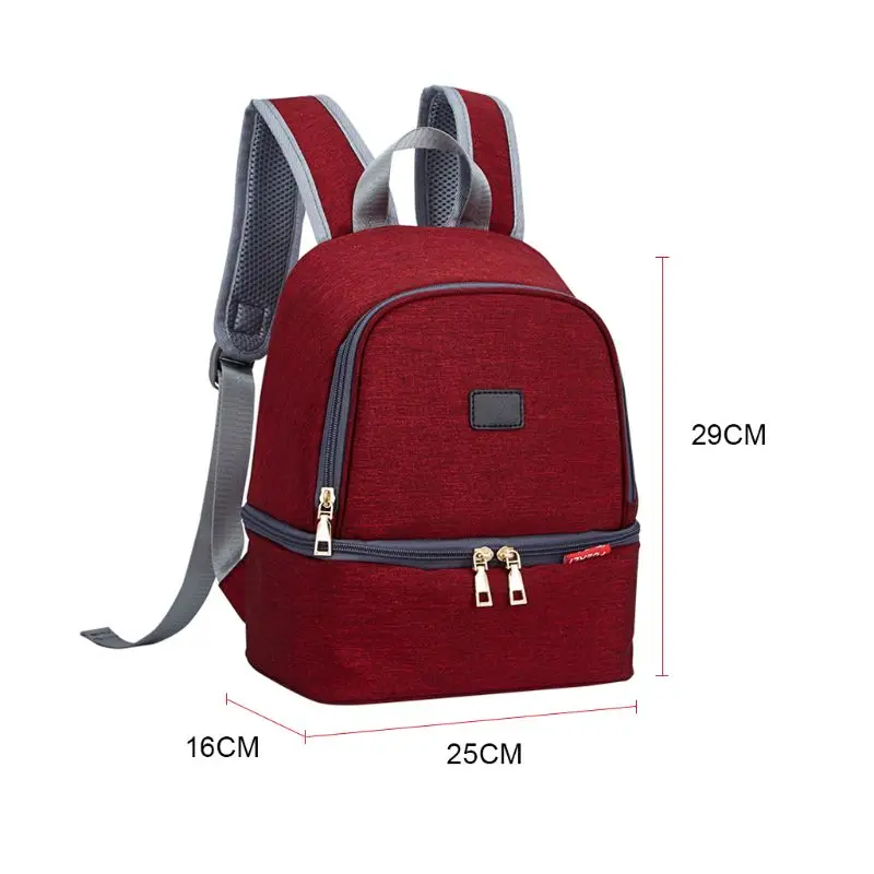 

Double Layer Waterproof Insulated Breastmilk Cooler Bag Breast Case Backpack Bottle Diaper Bag
