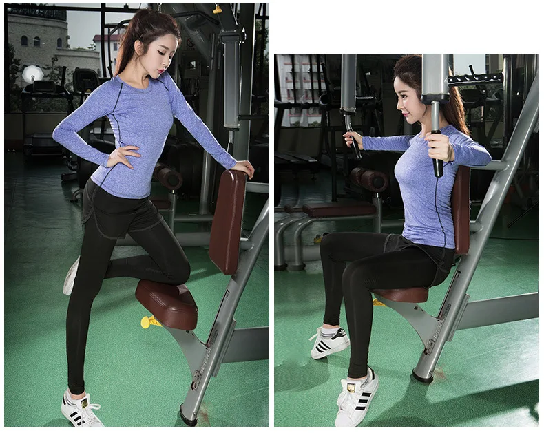 4 Piece Yoga Set Women Yoga Clothes UMLIFE Fitness Running Outdoor Tracksuit Patchwork Sport Yoga Suit High Elastic Sports Set (33)
