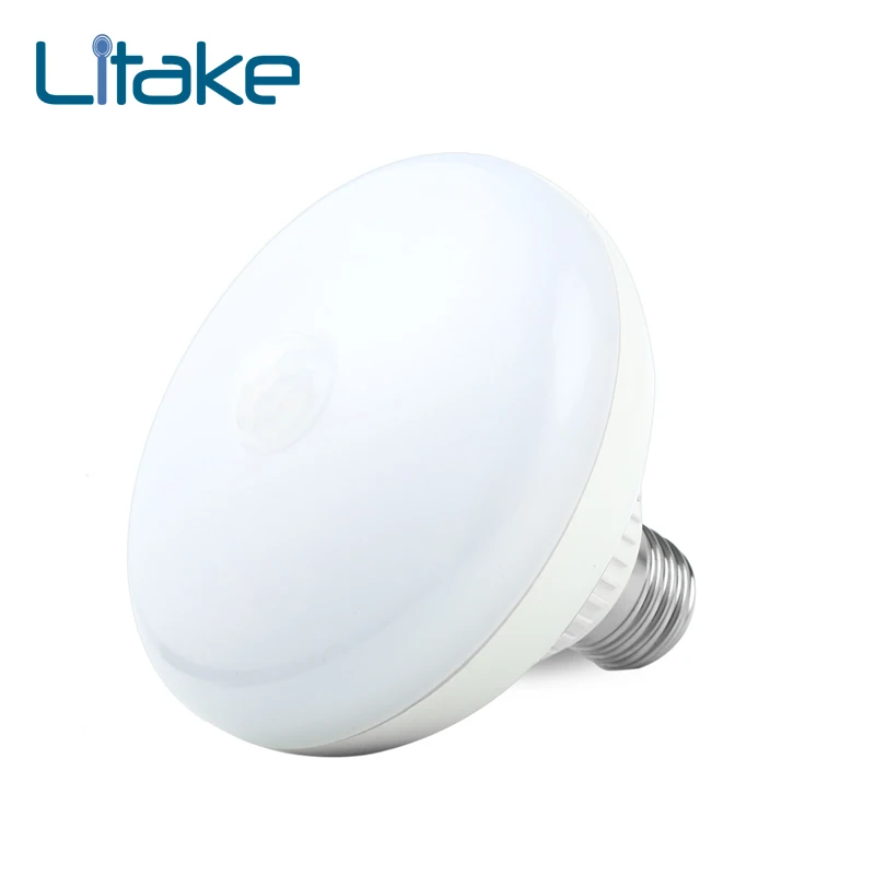 

Litake LED Lamp E27 12w LED Infrared Motion Detection Light Auto Switch Stairs Night Lights Warm White Motion Sensor Lamp