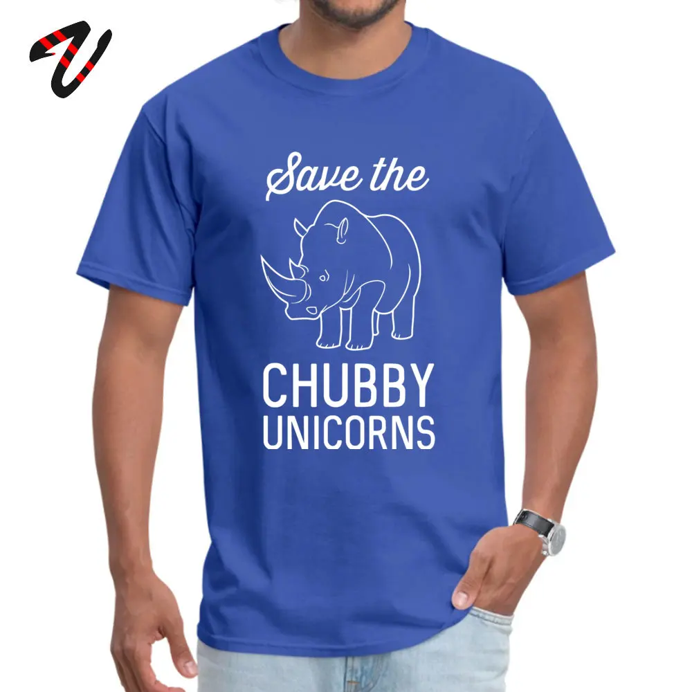 Camisa Save the Chubby Unicorns Classic Short Sleeve Summer Tees Dominant Round Neck Pure Cotton Tee Shirts Men T Shirt Save the Chubby Unicorns -28947 blue