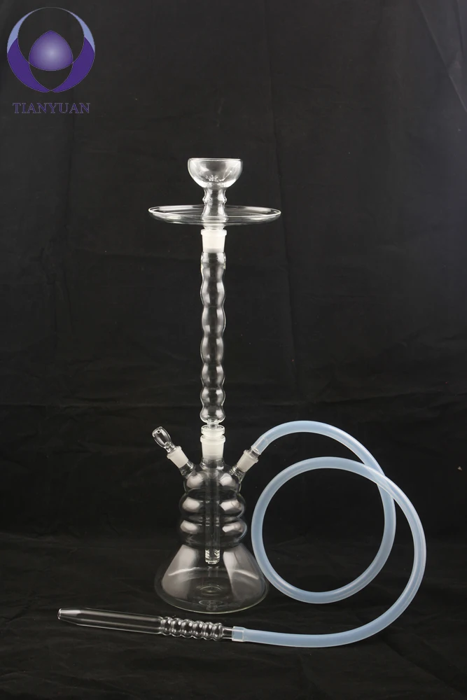 all borosilicate 1pc/box clear glass hookah with silicone hose 1.5min