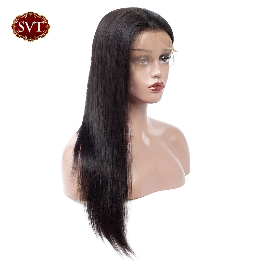 

SVT Hair 13x4 Lace Front Human Hair Wigs Pre Plucked For Black Women Remy Malaysian Straight Lace Front Wig