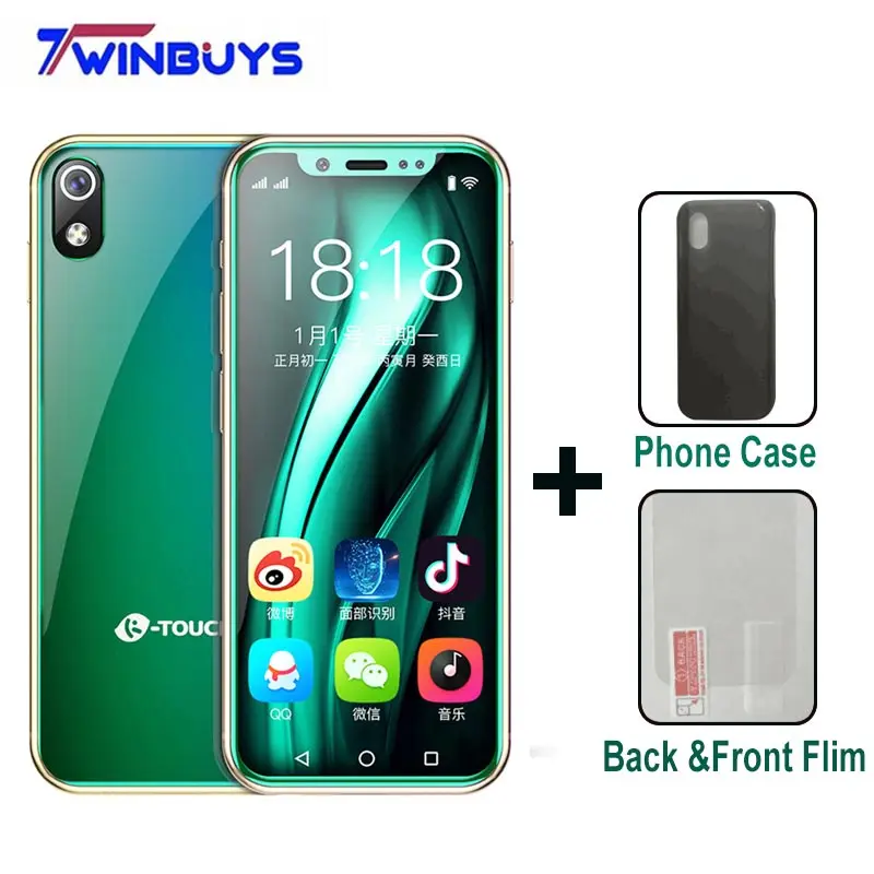 

3.5" Smallest Android 8.1 Smartphone K-TOUCH I9 3GB 32GB Face ID Quad Core 1000mAh 8M+5MP Pocket Mini kids Dual SIM mobile phone
