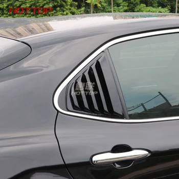 

Rear triangle window Decorative strip False outlet for Toyota Camry 2018 2019 Carbon Fiber ABS Bowl Cover car styling