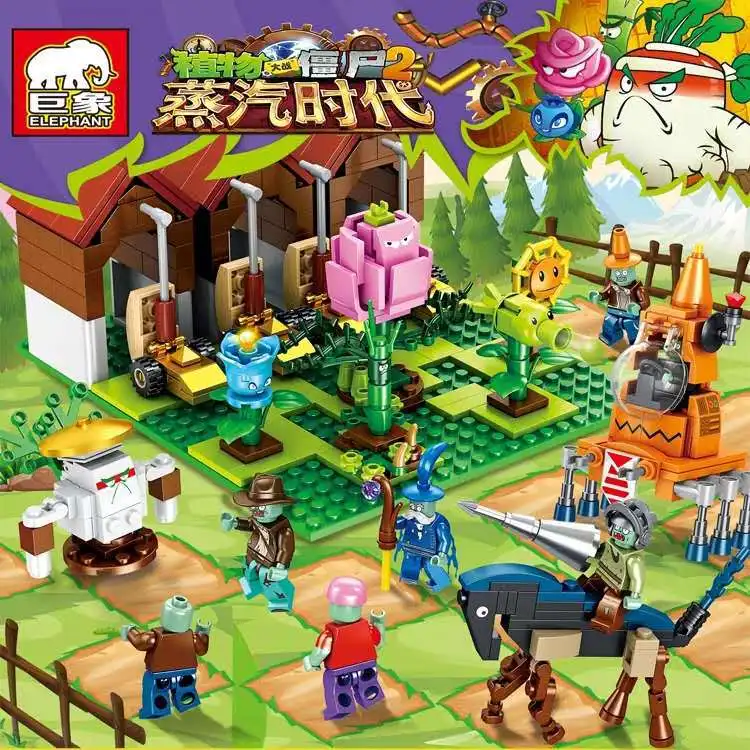 

705PCS Plants Vs Zombie Future World Pirates Scene Edition Model Building Blocks Bricks Fit It Legoingly Toys For Chidren Gift