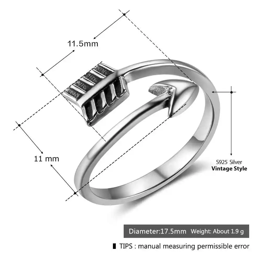 Новые женские кольца из твердого 925 пробы серебра кольцо с Амуром и стрелой трендовые ювелирные кольца подарок на День святого Валентина для девочек ювелирные изделия RI102757