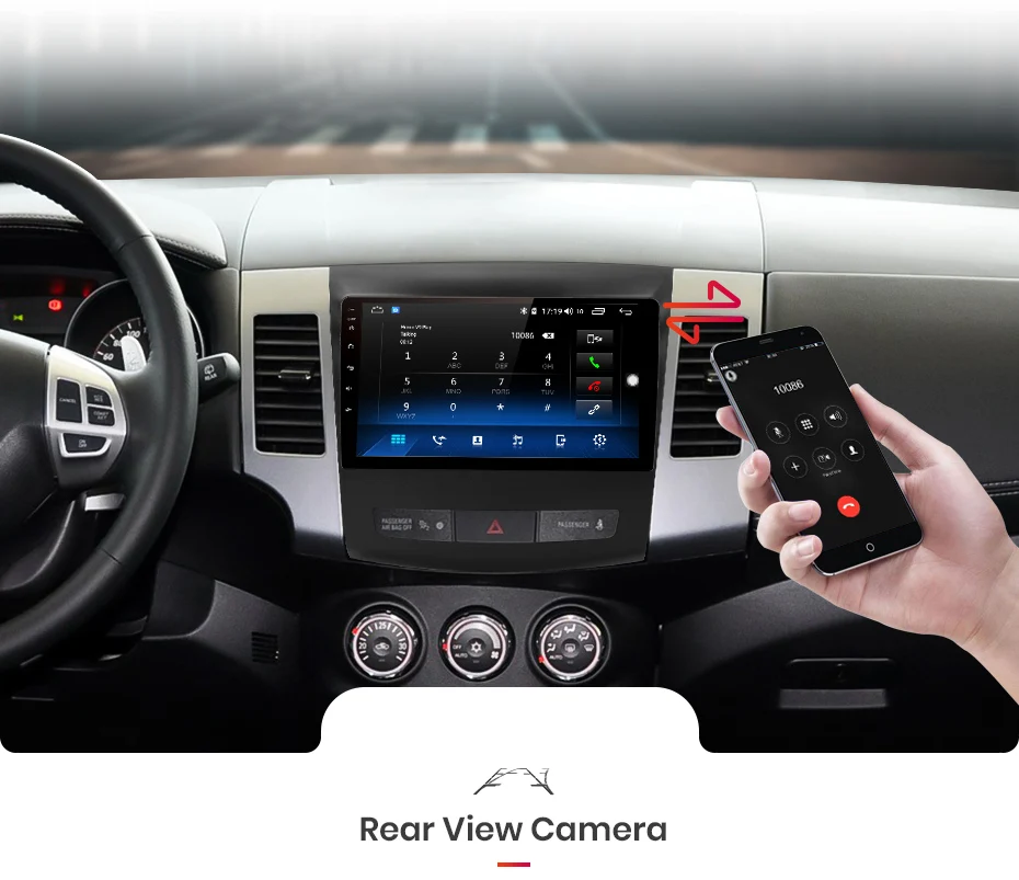 Discount AWESAFE 2Din Headunit Android 8.1 4+64G CarPlay Radio Cassette Audio Multimedia Player For Mitsubishi Outlander xl 2 2005-2011 12