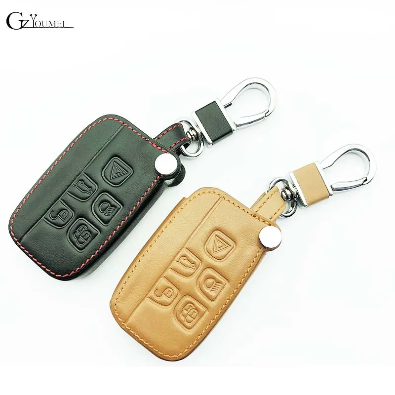 Кожа ключа автомобиля чехол Shell для Jaguar Land Rover Ranger sport Evoque freelander 2 открытие крышки