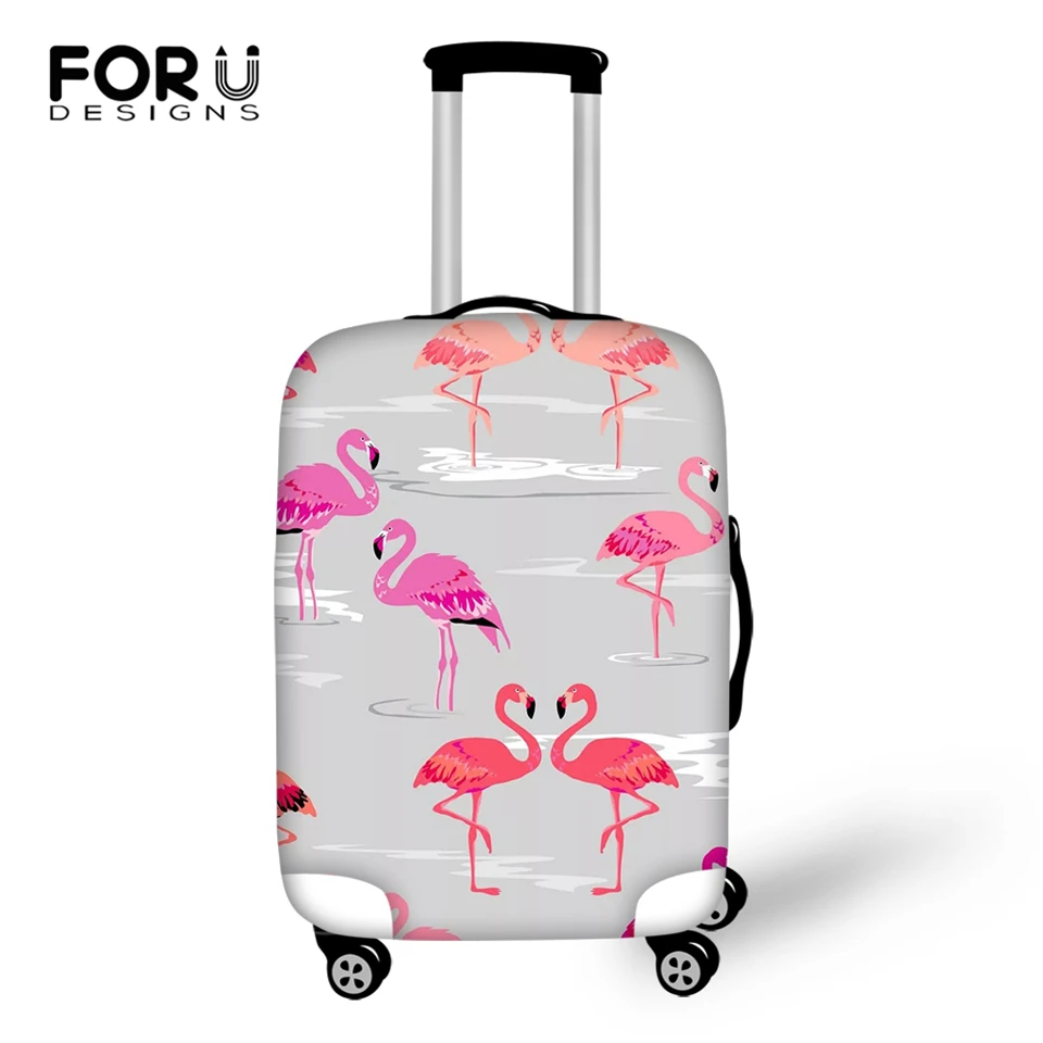 FORUDESIGNS Cartoon Luggage Cover Flamingos Pattern Travel Suitcase Travel Accessories Only Cover Fashion Design Suitcase Cover FORUDESIGNS Cartoon Luggage Cover Flamingos Pattern Travel Suitcase Travel Accessories Only Cover Fashion Design Suitcase Cover